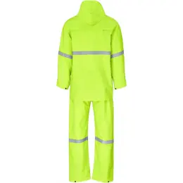 Tornado Rainsuit Polyester PVC Yellow Back